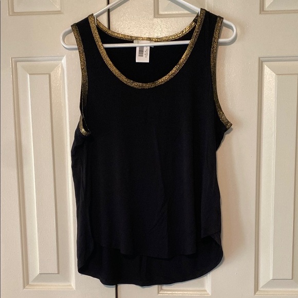 Another Love Tops - Another Love Black and Brown Sleeveless Tank Top